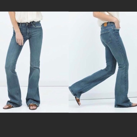 skinny flare jeans zara